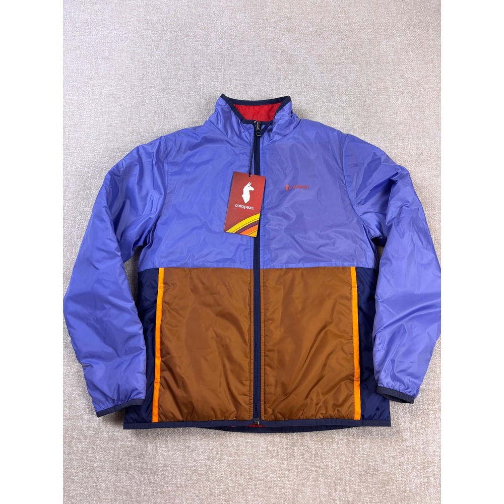 Cotopaxi Kids Teca Calido Reversible Jacket Sandwich Blue Brown Large L NWT